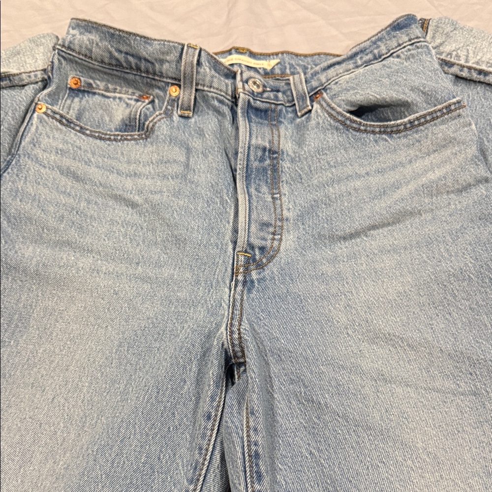 Levi's Light Blue Ankle Jeans